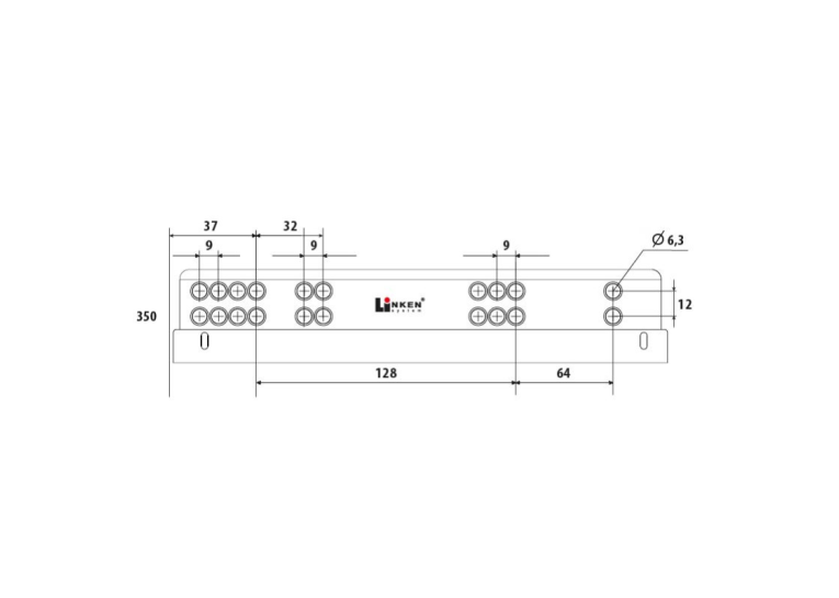 Напрямна прихованого монтажу Linken System (35 кг) L350 повного висування з доводчиком+кріплення, ДСП 16 31498