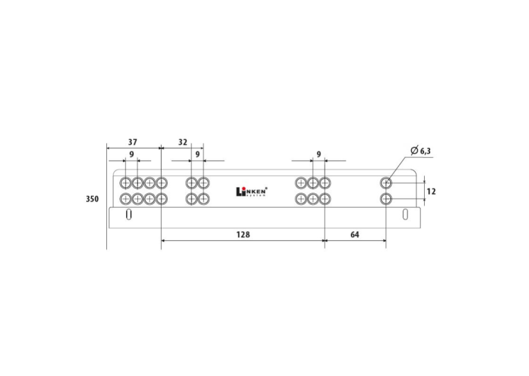 Напрямна прихованого монтажу Linken System (35 кг) L350 повного висування з доводчиком+кріплення, ДСП 16 31498