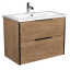 Тумба Мойдодир Line Craft 80 з умивальником Cosmo 80 дуб крафт 00-0008541