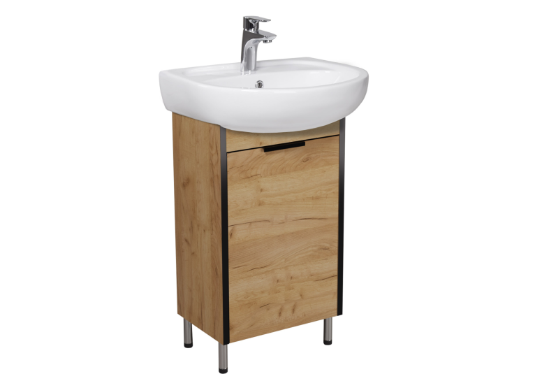 Тумба Мойдодир Dakota Craft 50 з умивальником Solo 50 дуб крафт 00-0008565