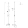 Душова система для ванни Paffoni BLU (ZCOL632NO), чорний
