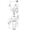 Гігієнічний душ Paffoni TWEET ROUND MIX Tondo ZDUP110BO