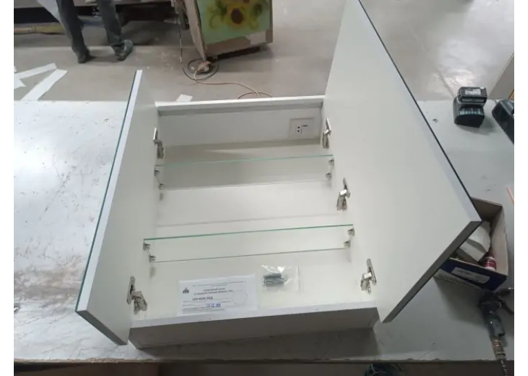 Шафа навісна дзеркальна ПІК Базис 60 з LED підсвічуванням SH-0560-Вl