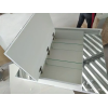Дзеркальна шафа ПІК Базис 80 LED із дзеркалом на фасадах 80 White SH-0580-Вl