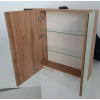 Зеркальный шкаф ПІК Базис 80 з зеркалом на фасадах без подсветки 80 Wood SH-0580-Вw