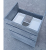 Тумба ПІК Мінімал з умивальником КОМО 60 см, T 306019 Mgr + UM-6019 (Grey)