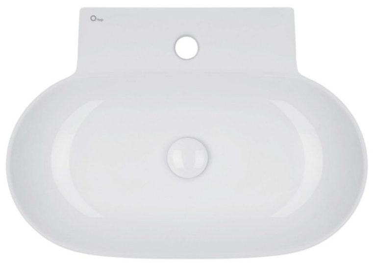  Підвісна раковина Qtap Cardinal WHI 177/F008 з донним клапаном