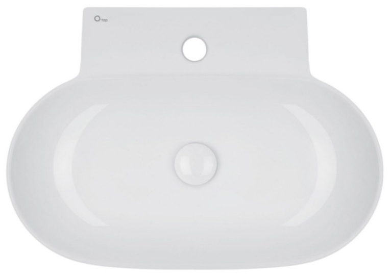  Підвісна раковина Qtap Cardinal WHI 177/F008 з донним клапаном