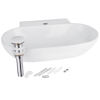  Підвісна раковина Qtap Cardinal WHI 177/F008 з донним клапаном