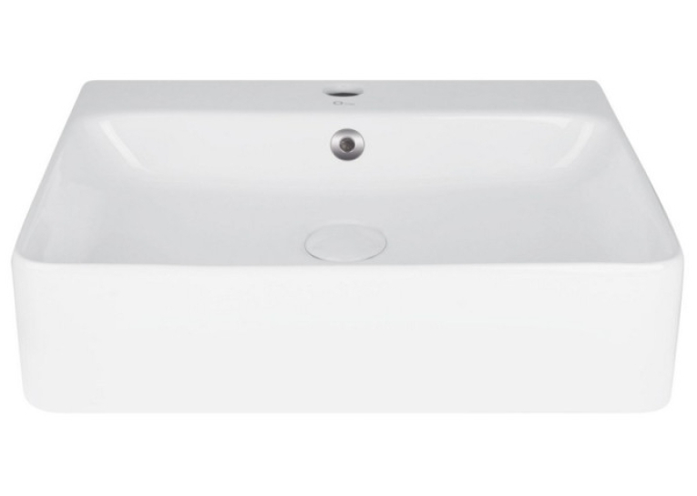  Підвісна раковина Qtap Nando WHI 404/F008 з донним клапаном