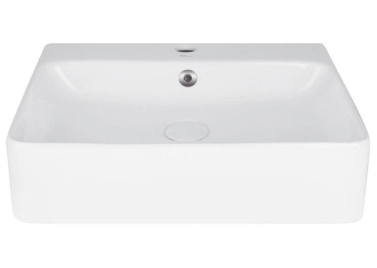  Підвісна раковина Qtap Nando WHI 404/F008 з донним клапаном