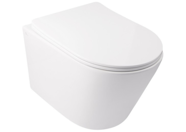 Унитаз подвесной Qtap Swan WHI 5178 безободковый с сидением дюропласт soft-close