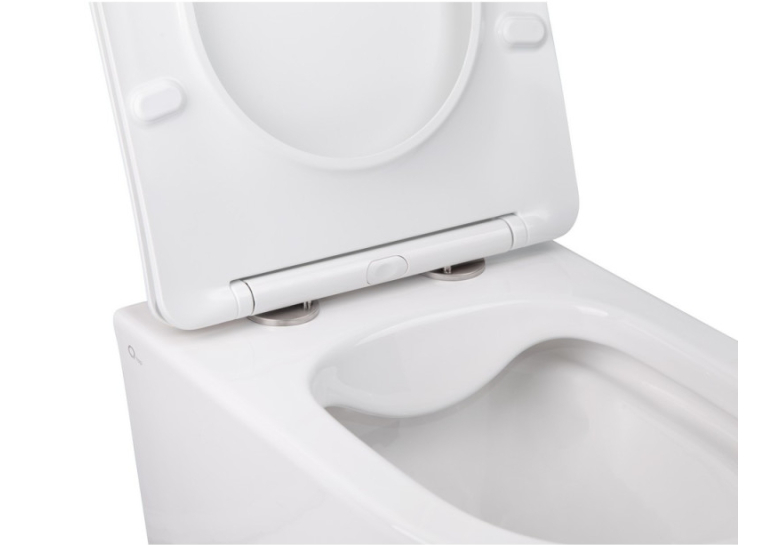Унитаз подвесной Qtap Swan WHI 5178 безободковый с сидением дюропласт soft-close