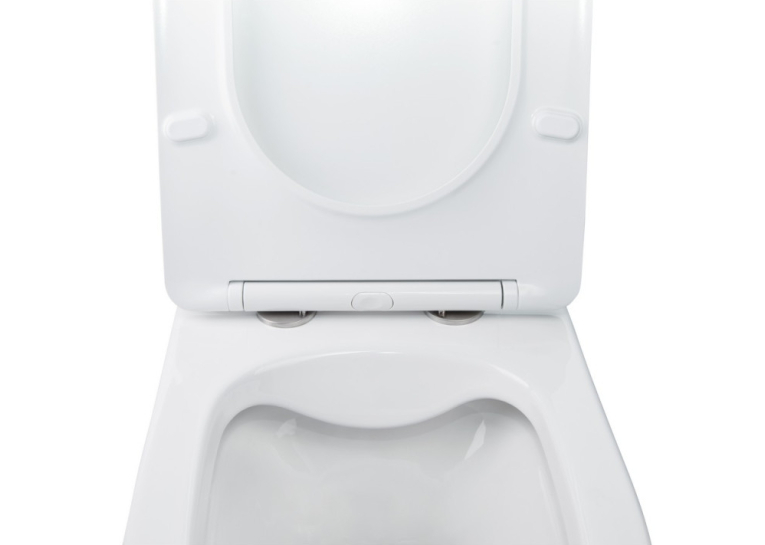 Унитаз подвесной Qtap Swan WHI 5178 безободковый с сидением дюропласт soft-close