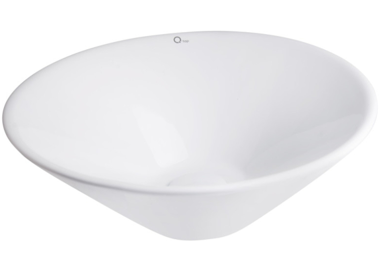 Раковина Qtap Amazon WHI 4037/F008 с донным клапаном