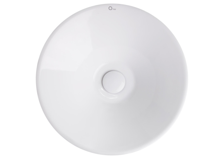 Раковина Qtap Amazon WHI 4037/F008 с донным клапаном