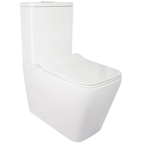 Унітаз-компакт Qtap Crow WHI 2170P безободковий із сидінням дюропласт soft-close