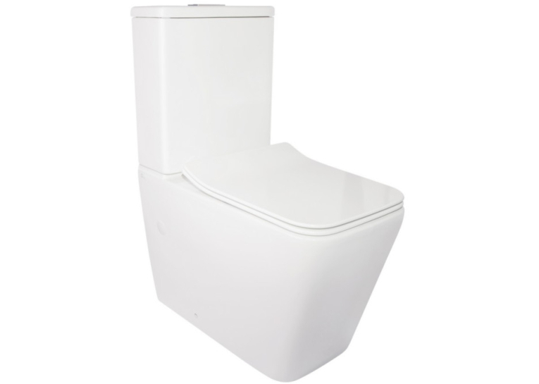 Унитаз-компакт Qtap Crow WHI 2170P безободковый с сидением дюропласт soft-close