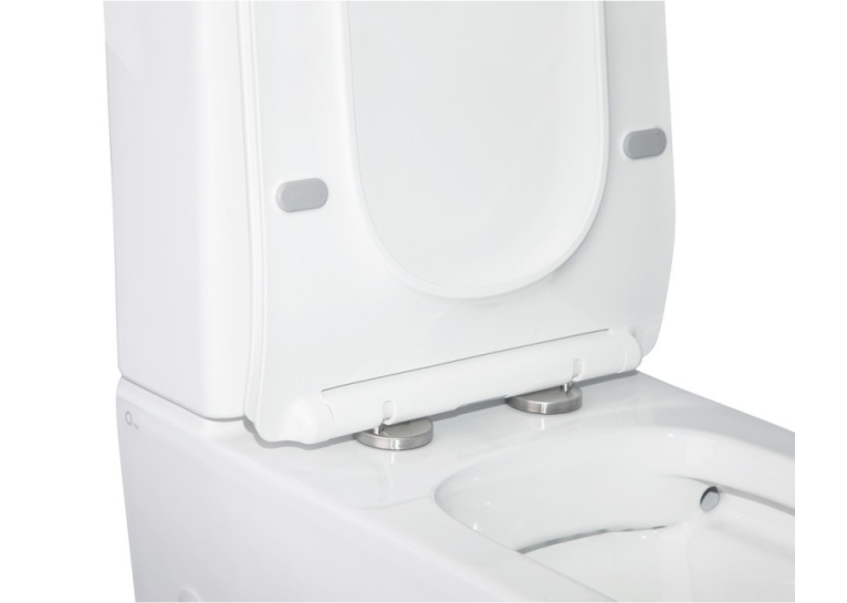  Унітаз-компакт Qtap Crow WHI 2170P безободковий із сидінням дюропласт soft-close