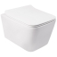 Унитаз подвесной Qtap Crow WHI 5170 безободковый с сидением дюропласт soft-close