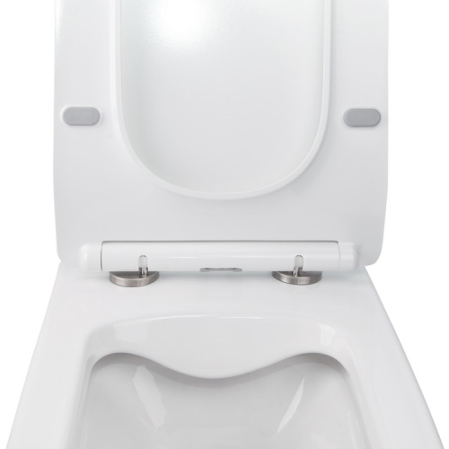 Унитаз подвесной Qtap Crow WHI 5170 безободковый с сидением дюропласт soft-close