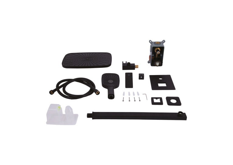 Душевой комплект Qtap Gemini, Matt Black QTGEM113BLM45697