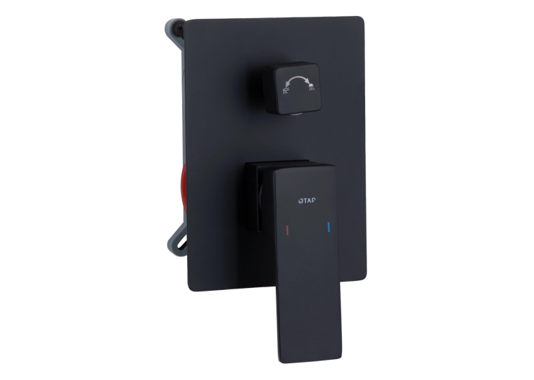 Душовий комплект Qtap Gemini, Matt Black QTGEM113BLM45697