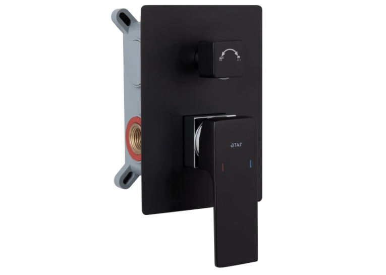 Душовий комплект Qtap Gemini, Matt Black QTGEM114BLM45703