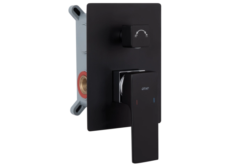 Душевой комплект Qtap Gemini, Matt Black QTGEM114BLM45703