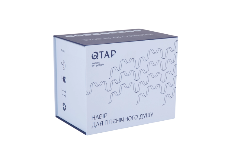  Набір для гігієнічного душу Qtap Inspai-Varius V00440001 CRM прихованого монтажу
