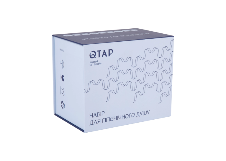  Набір для гігієнічного душу Qtap Inspai-Varius V00440001 CRM прихованого монтажу