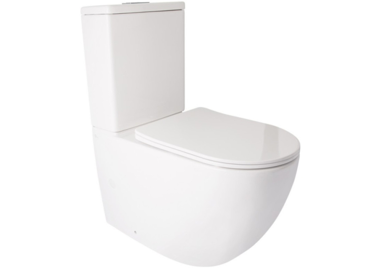  Унітаз-компакт Qtap Jay WHI 2176P безободковий із сидінням дюропласт soft-close