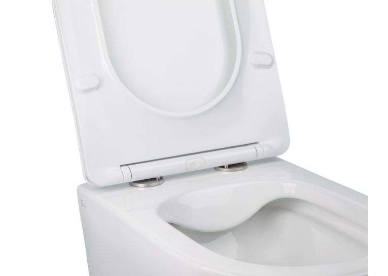  Унітаз підвісний Qtap Jay WHI 5176 безободковий із сидінням дюропласт soft-close