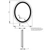  Дзеркало Qtap Mideya LED DC-F801 600*800 із антизапітнінням