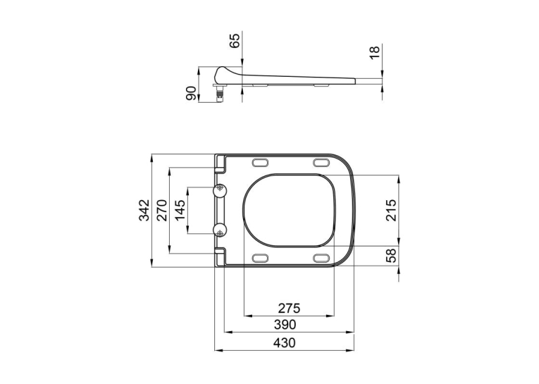 Сидение для унитаза Qtap (Tern) Duroplast, антибактериальное с микролифтом, Matt Black, QT99HY2238MB (Сорт-2)