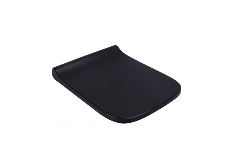 Сидение для унитаза Qtap (Tern) Duroplast, антибактериальное с микролифтом, Matt Black, QT99HY2238MB (Сорт-2)