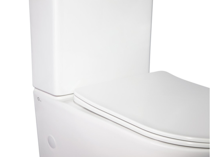  Унітаз-компакт Qtap Stork WHI 2178P безободковий із сидінням дюропласт soft-close