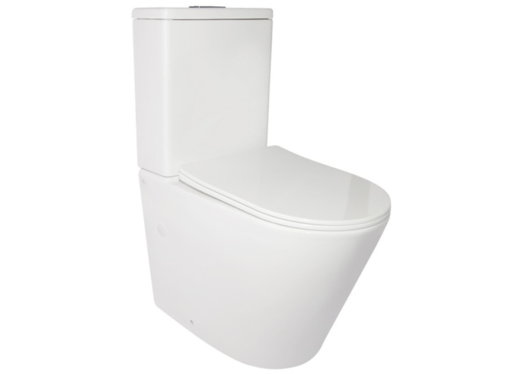 Унітаз-компакт Qtap Stork WHI 2179P безободковий із сидінням дюропласт soft-close