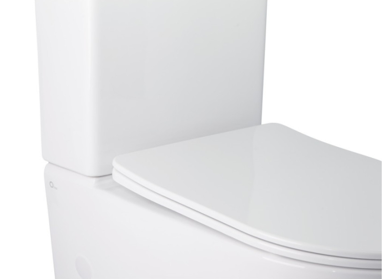 Унітаз-компакт Qtap Stork WHI 2179P безободковий із сидінням дюропласт soft-close