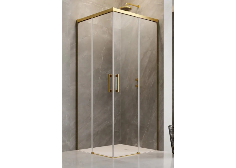 Душевая кабина RADAWAY Idea Gold KDD 900x900x2005 золото/прозрачное стекло 387060-09-01R+387060-09-01L