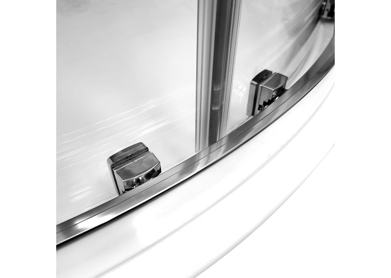 Душова кабіна Radaway Alienta Chrome A 800х800х1900 прозоре + піддон Rodos + сифон 690P 10228080-01-01KR