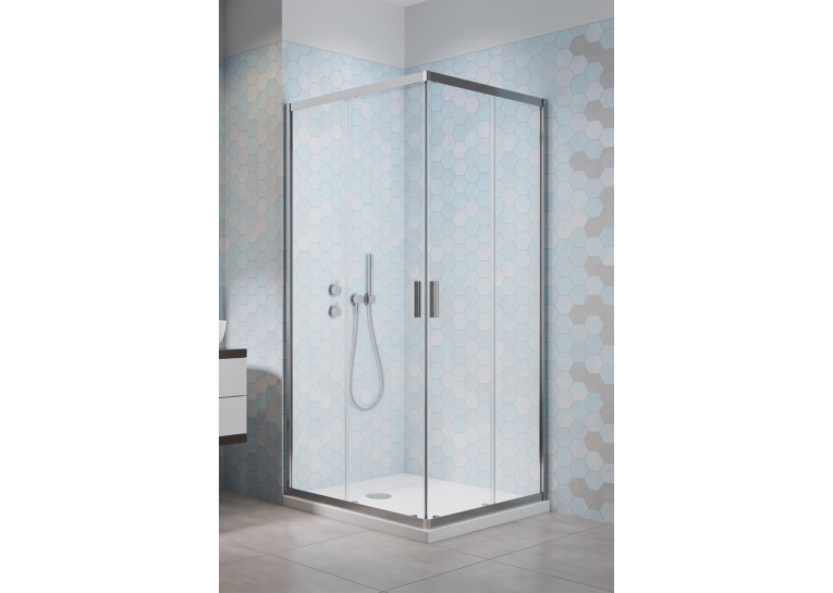Душова кабіна Radaway Alienta Chrome D 800х900х1900 прозоре + піддон Doros + сифон 690P 10258090-01-01K