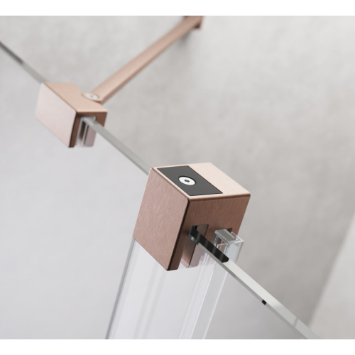 Душова кабіна Radaway  Furo Brushed Copper KDJ Transparent 120Lx120, мідь, безпечне скло, 10104622-93-01L+10110580-01-01+10113120-01-01