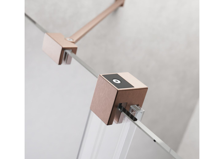 Душова кабіна Radaway  Furo Brushed Copper KDJ Transparent 120Lx120, мідь, безпечне скло, 10104622-93-01L+10110580-01-01+10113120-01-01