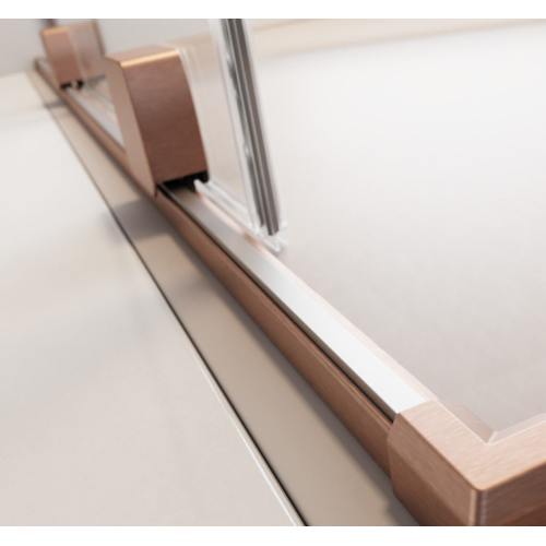 Душова кабіна Radaway  Furo Brushed Copper KDJ Transparent 120Lx120, мідь, безпечне скло, 10104622-93-01L+10110580-01-01+10113120-01-01