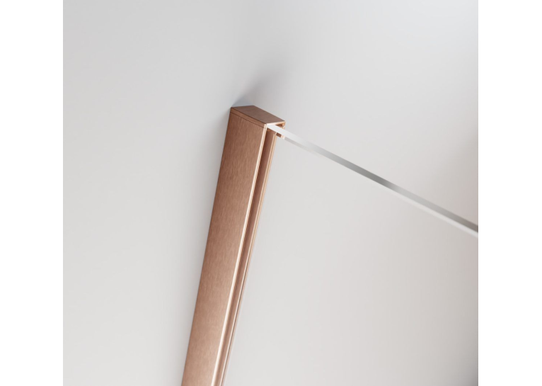 Душова кабіна квадратна Radaway  Furo Brushed Copper KDJ Transparent 120x120x200, мідь, безпечне скло, 10104622-93-01L+10104622-93-01R