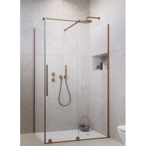 Душова кабіна Radaway Furo Brushed Copper KDJ 120Rx90 (10104622-93-01R+10110580-01-01+10113090-01-01)
