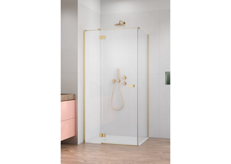 Душевая кабина RADAWAY Garda Brushed Gold KDJ 120x70x195 10700120-99-01L+1070070-01-01