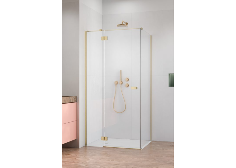 Душова кабіна RADAWAY Garda Brushed Gold KDJ 120x70x195 10700120-99-01L+1070070-01-01