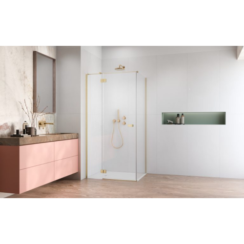 Душевая кабина RADAWAY Garda Brushed Gold KDJ 120x70x195 10700120-99-01L+1070070-01-01